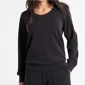Athleta Seasoft Scoop Crewneck Black Women’s Medium